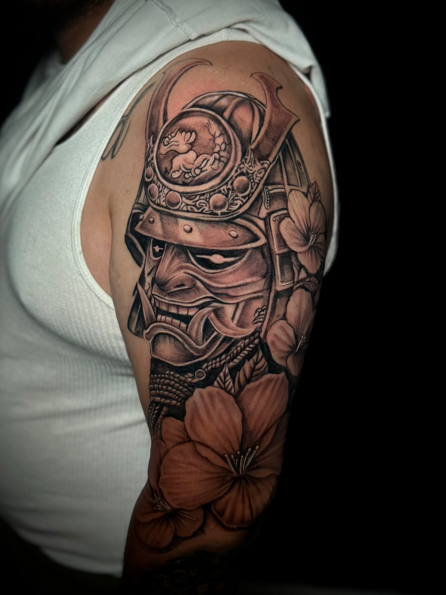 Black and grey realism tattoo by Cubi
