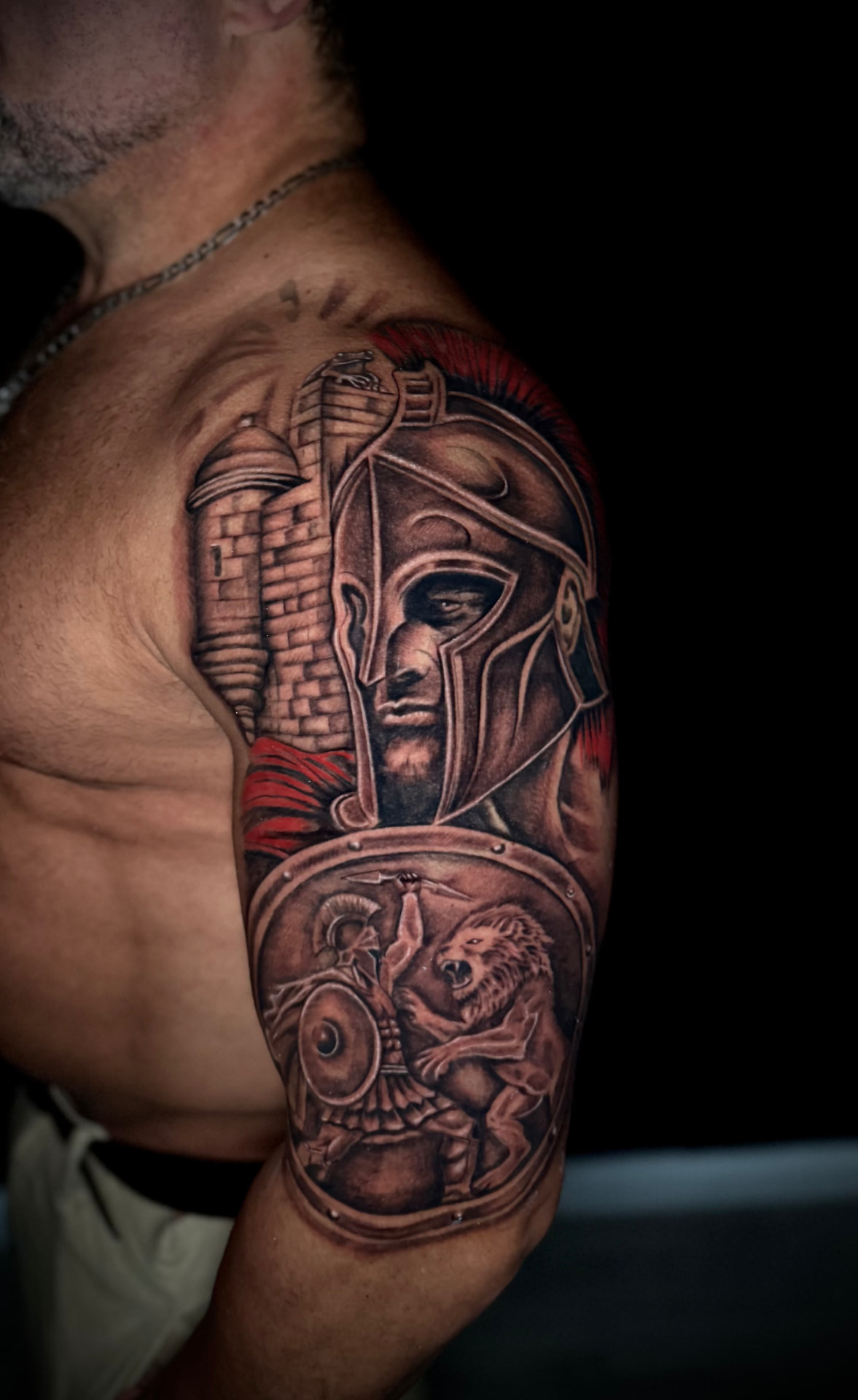 Black and grey realism tattoo by Cubi