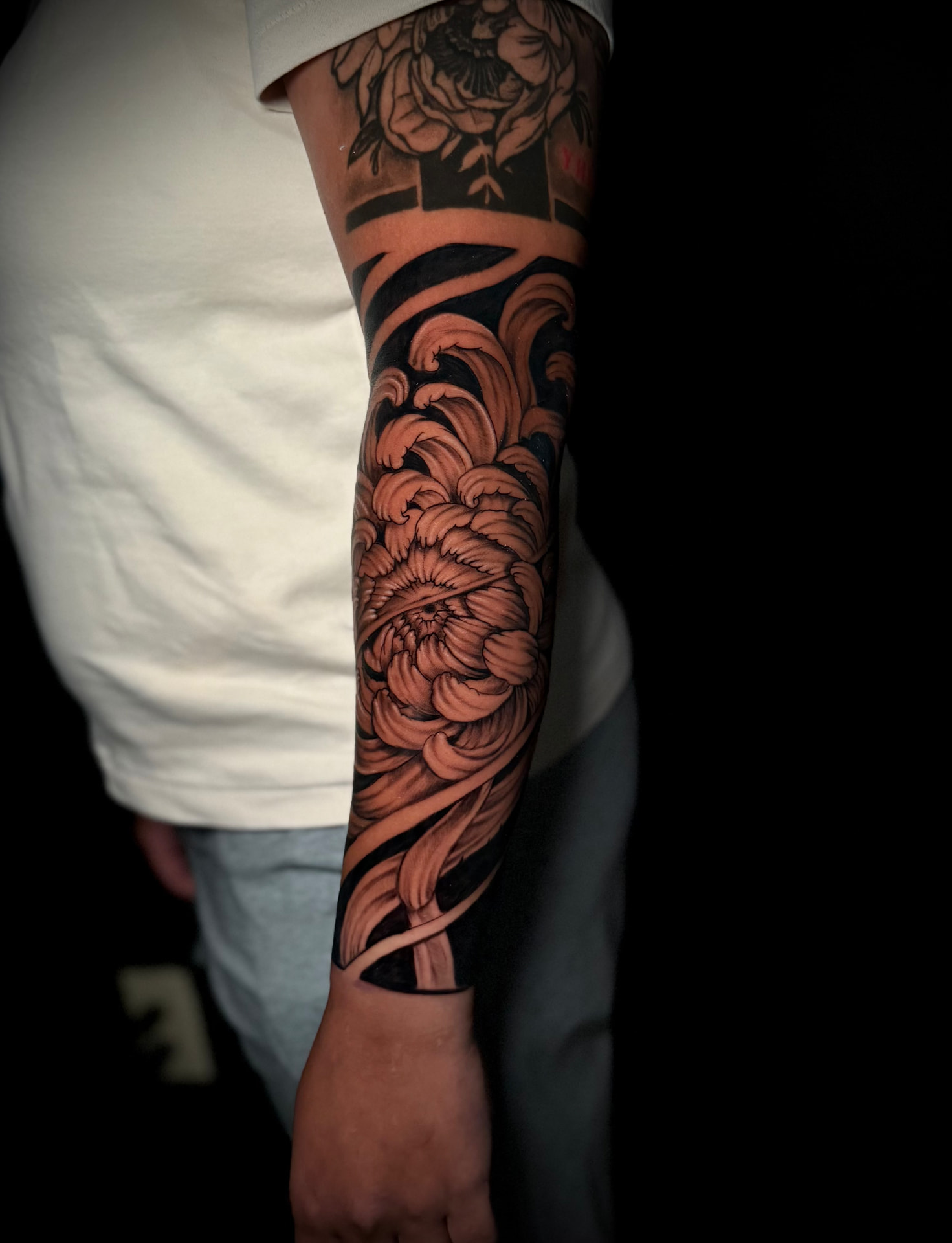 Black and grey realism tattoo by Cubi